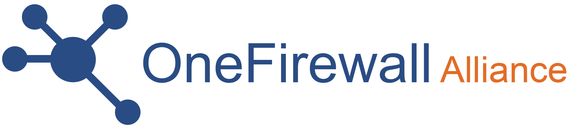 OneFirewall Alliance Full Logo 1900x420 Bianco